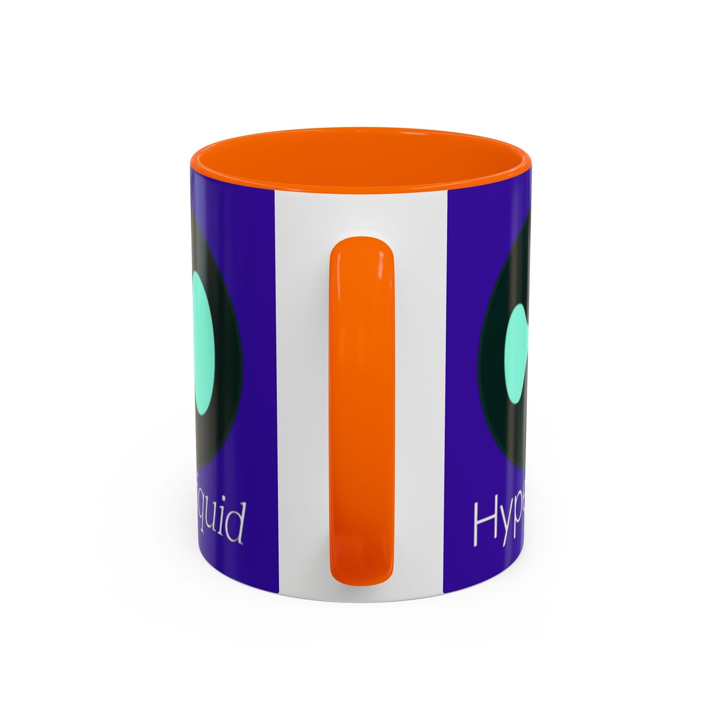 Hyperliquid White font Dark Purple Accent Mug by cypherpunkgear.com