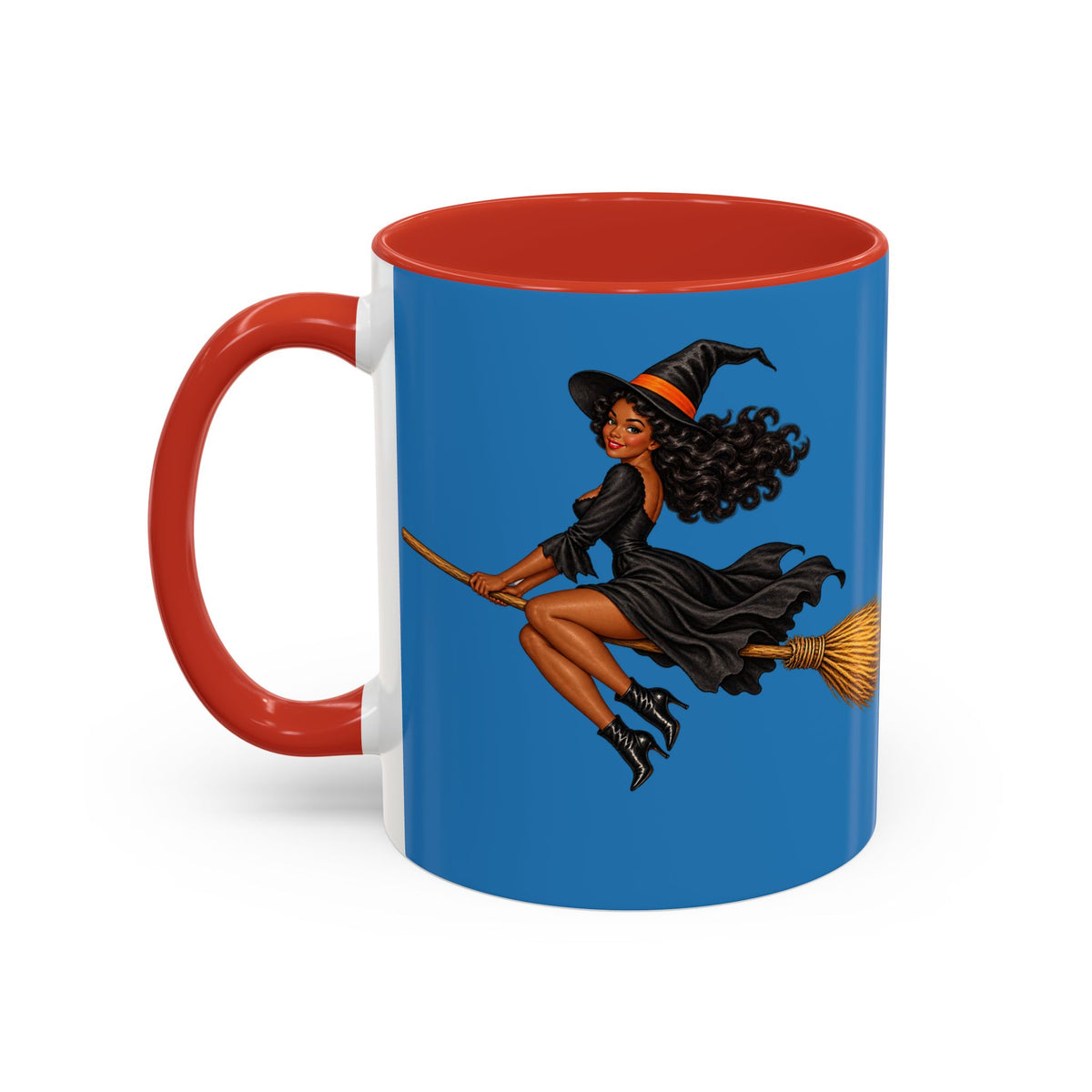 Velvet Vex Blue Accent Mug by CreepyCrafts.boo