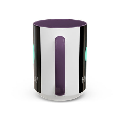 Hyperliquid White font Black Accent Mug by cypherpunkgear.com