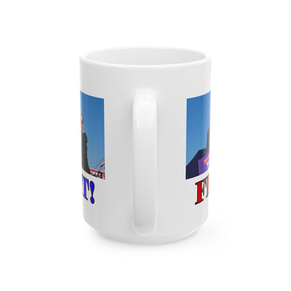 Fight! White Mug by cypherpunkgear