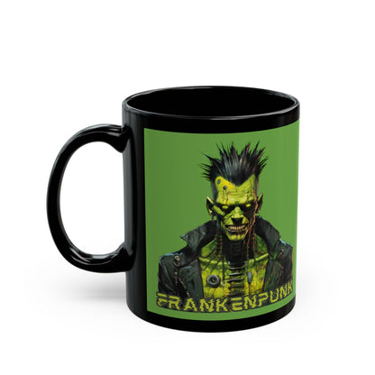 Frankenpunk Green Mug by CreepyCrafts.boo