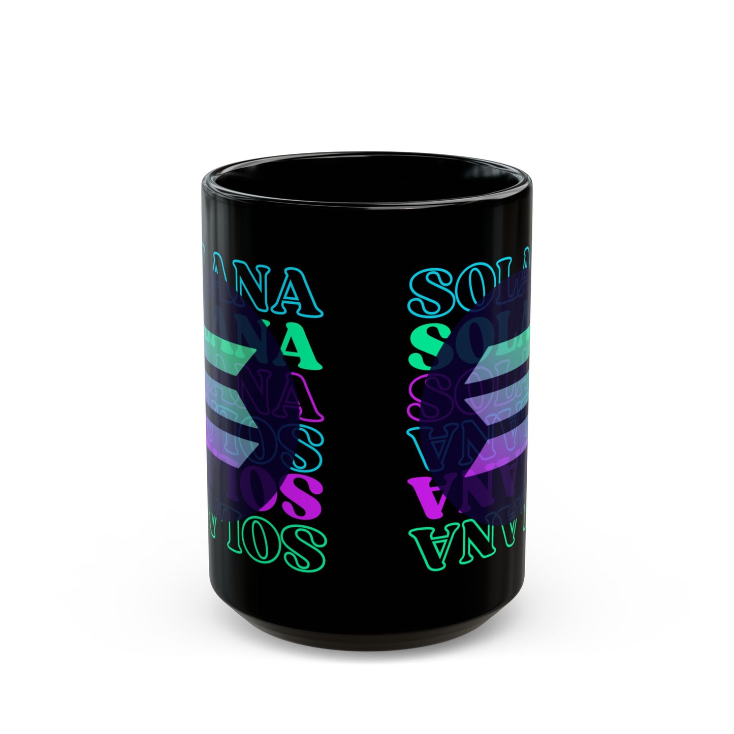 Solana Solana Solana (SOL) Black Mug by cypherpunkgear.com