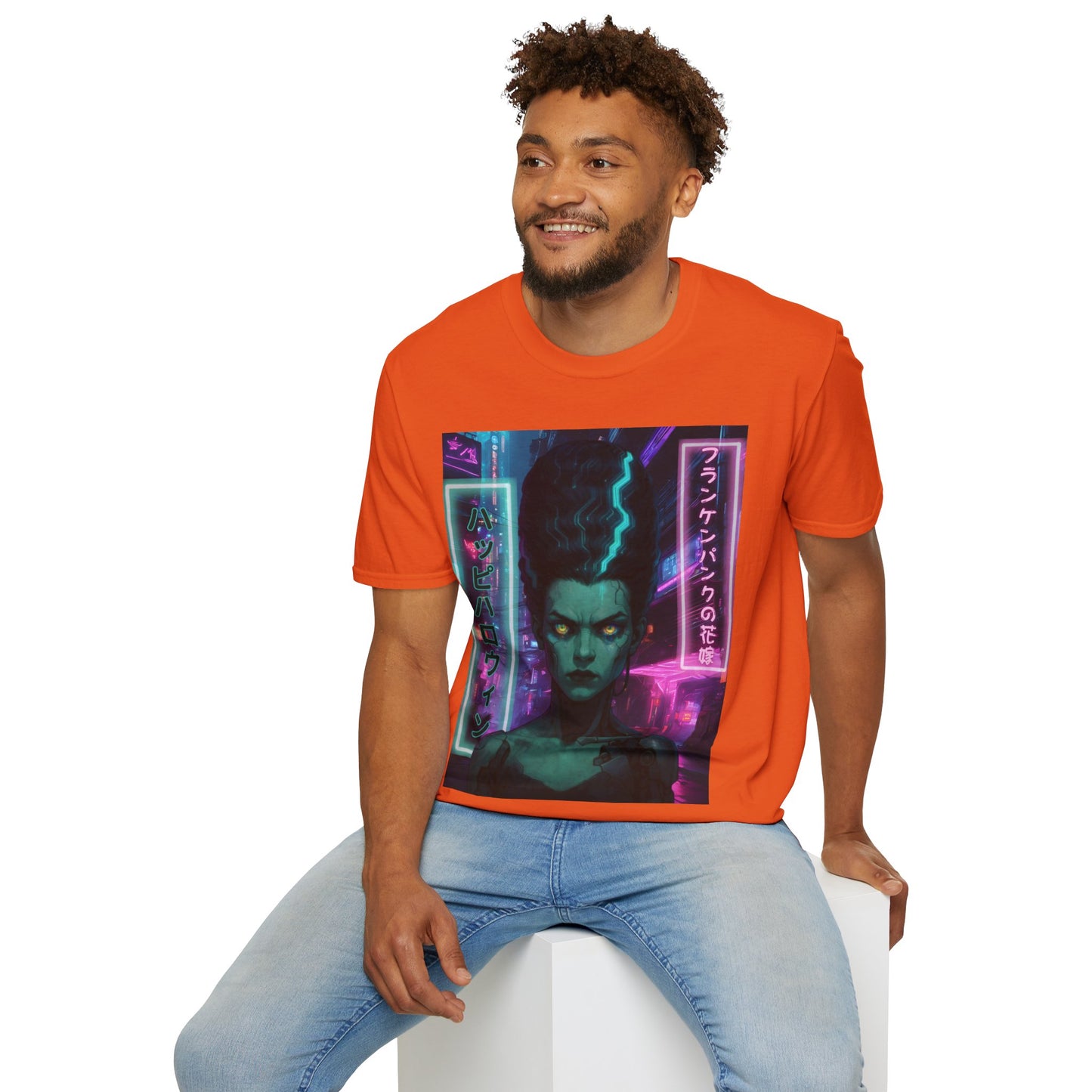 Bride of Frankenpunk Light colors Unisex T-Shirt by CreepyCrafts.boo