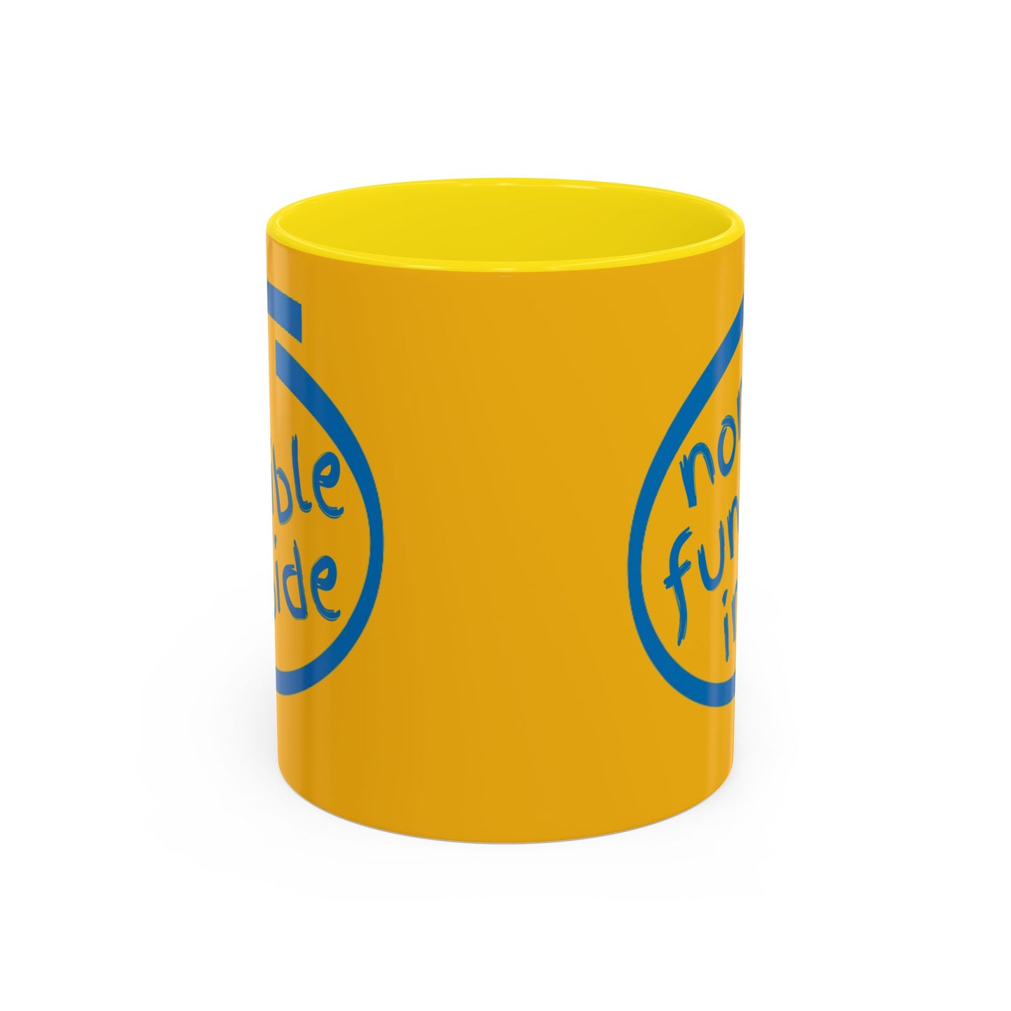Non-Fungible Inside Yellow Accent Mug by cypherpunkgear.com