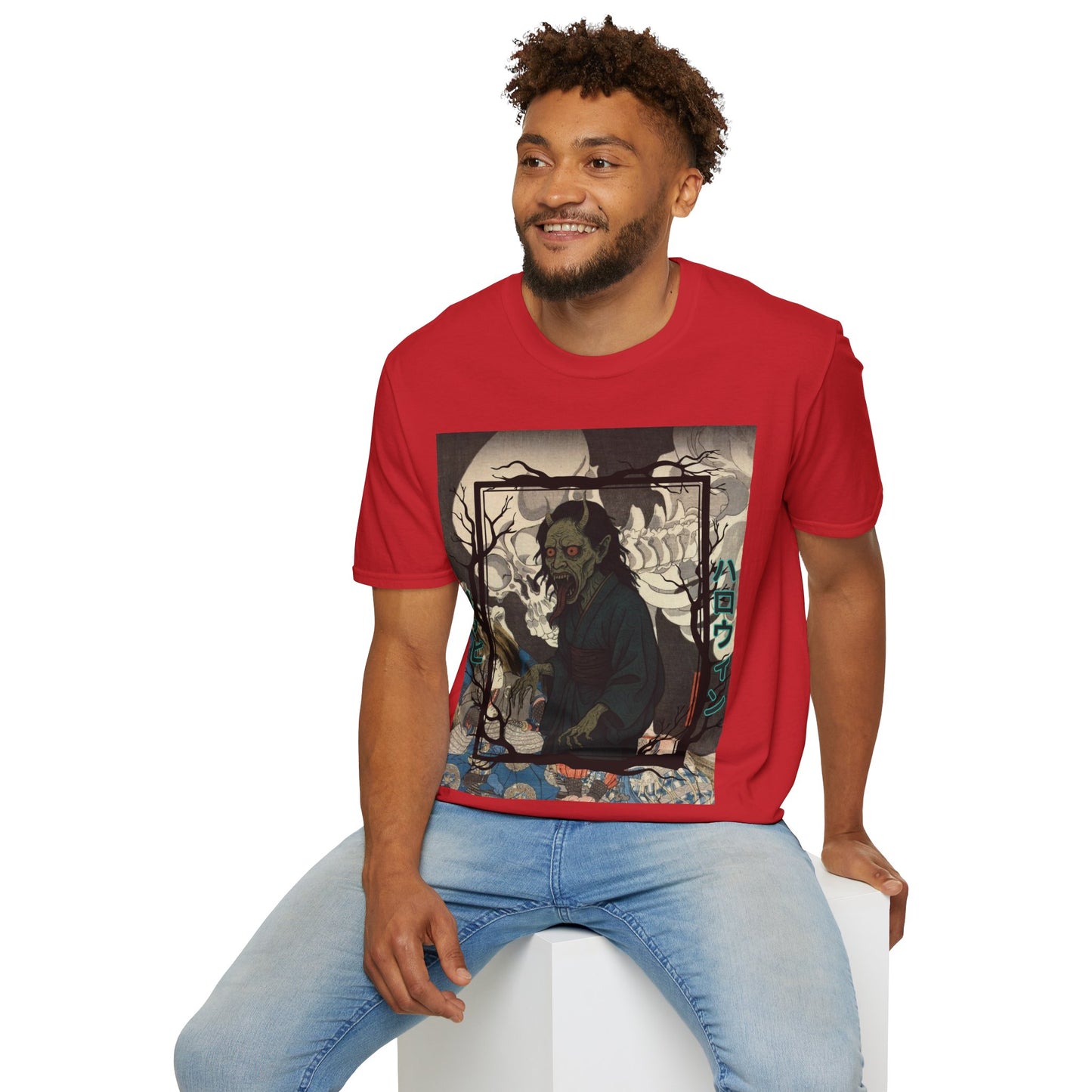 Yōkai Happy Halloween Light colors Unisex T-Shirt by CreepyCrafts.boo