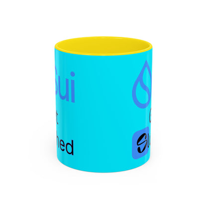 Sui: Get Slushed Light Blue Accent Mug by cypherpunkgear.com