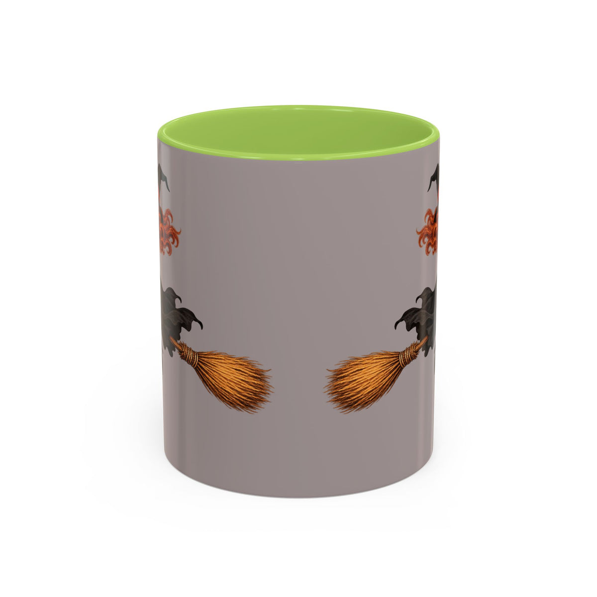 Hazel Hex Grey Accent Mug by CreepyCrafts.boo