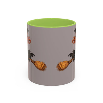 Hazel Hex Grey Accent Mug by CreepyCrafts.boo