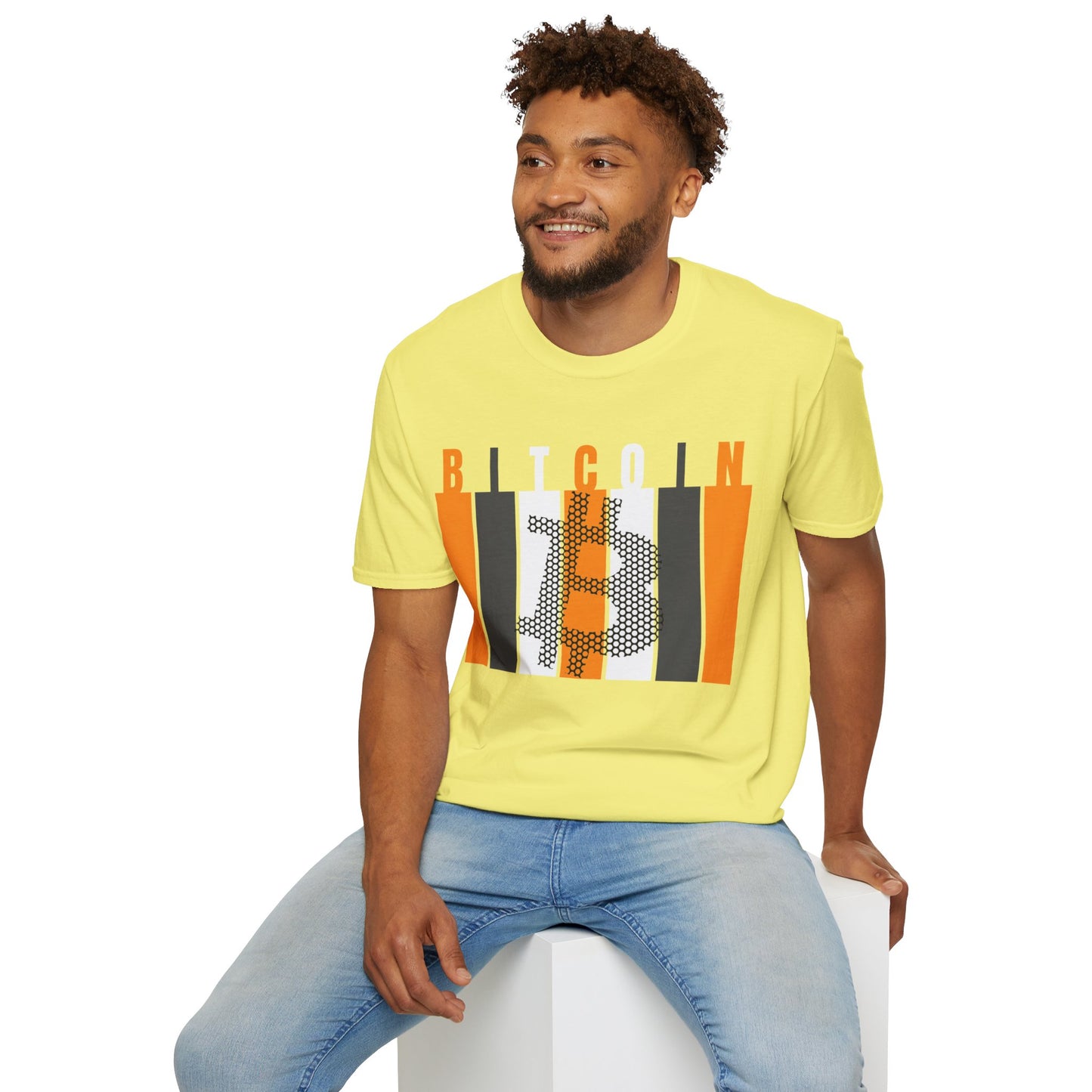 Bitcoin (BTC) LTcolors Unisex T-Shirt by cypherpunkgear