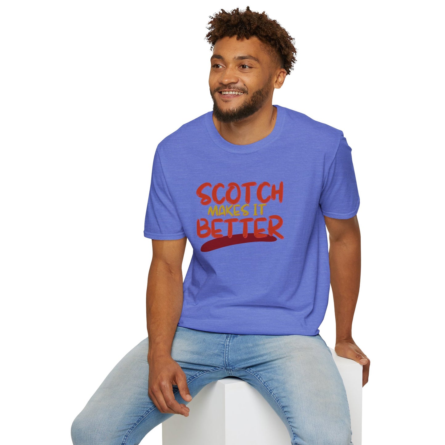 Scotch makes it better Dark colors Unisex T-Shirt by cypherpunkgear.com