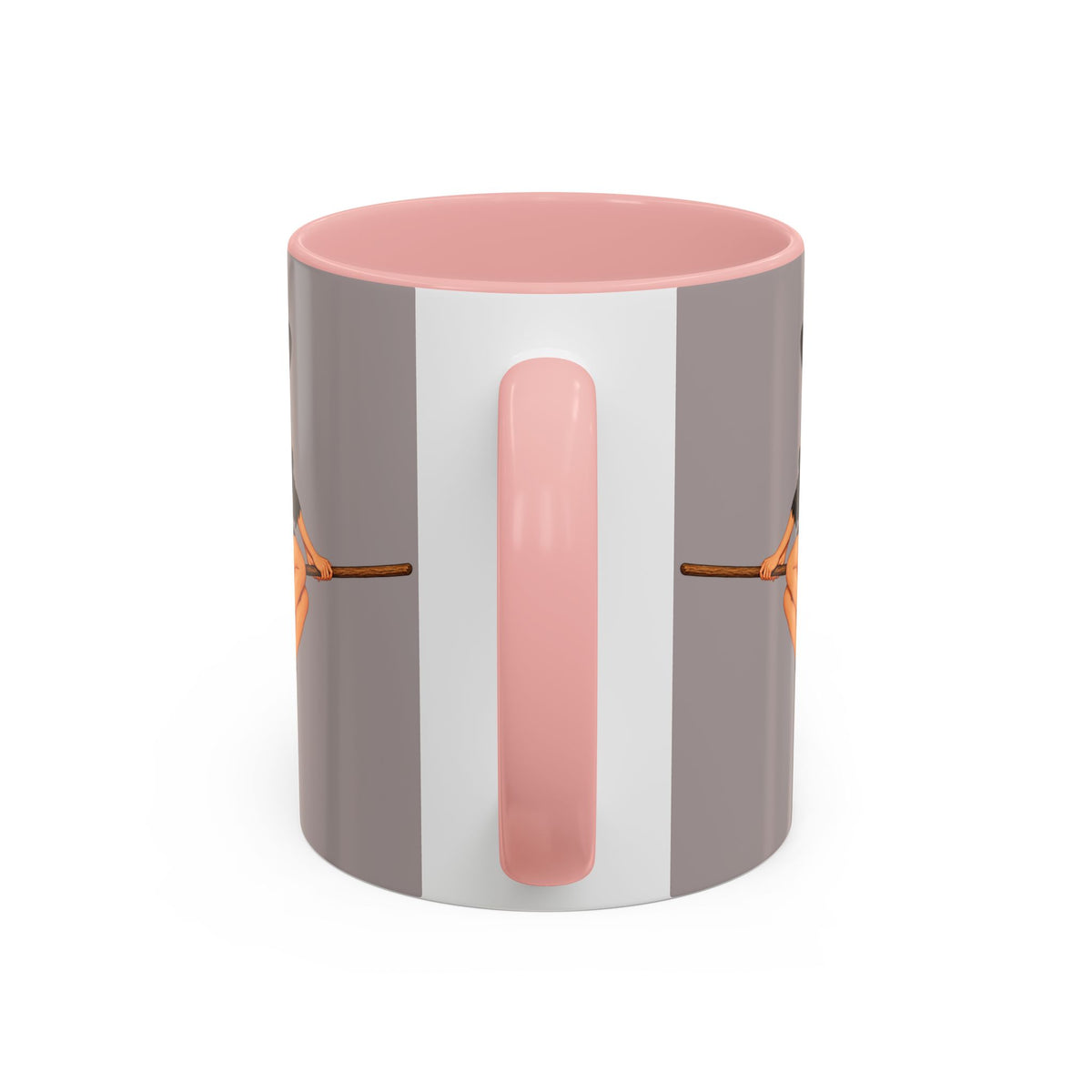 Hazel Hex Grey Accent Mug by CreepyCrafts.boo