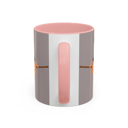 Hazel Hex Grey Accent Mug by CreepyCrafts.boo
