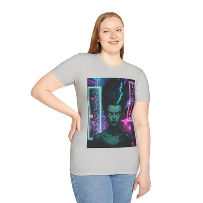 Bride of Frankenpunk Light colors Unisex T-Shirt by CreepyCrafts.boo