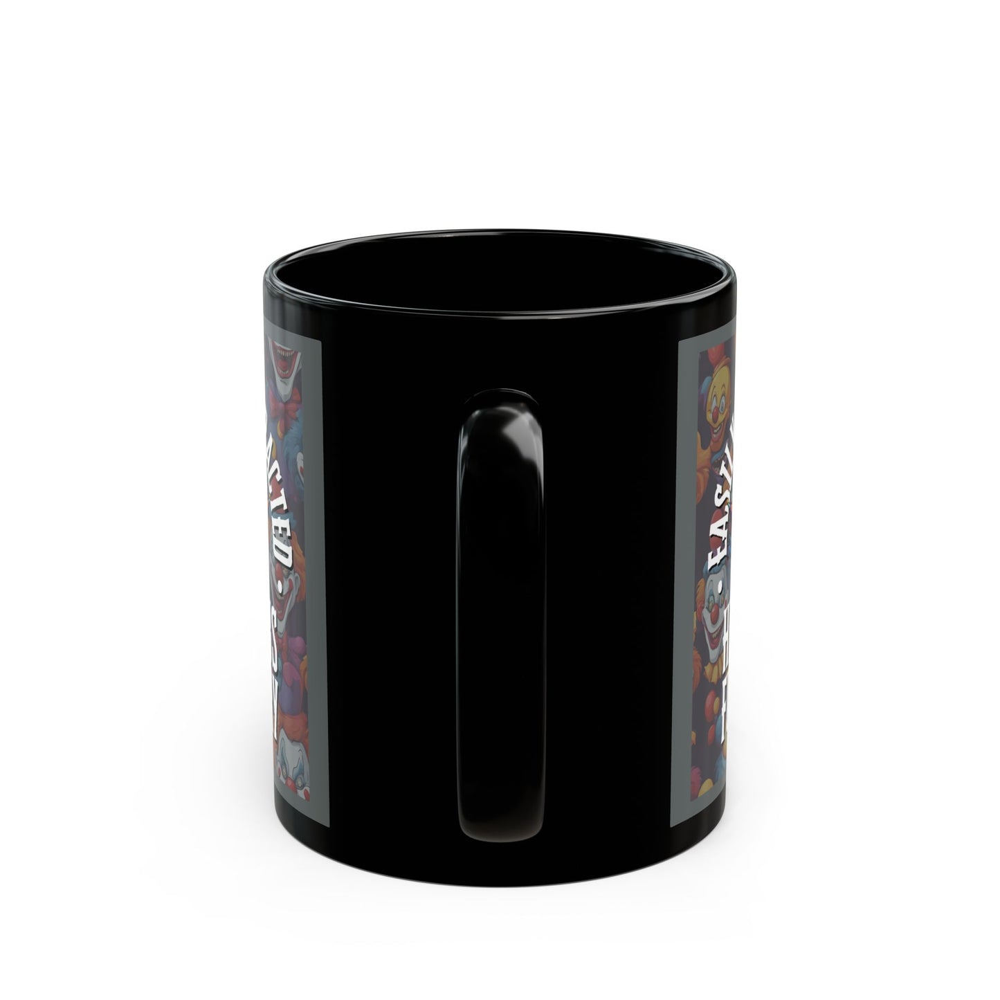 Easily Distracted by Heinous Fuckery Little Jinx Grey Mug by cypherpunkgear.com