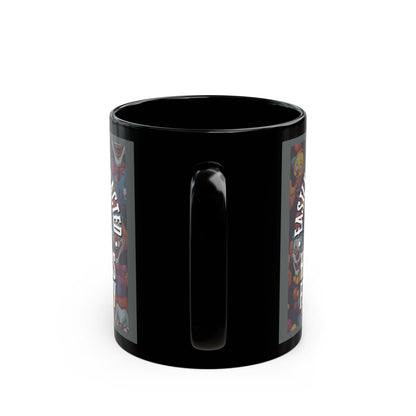 Easily Distracted by Heinous Fuckery Little Jinx Grey Mug by cypherpunkgear.com