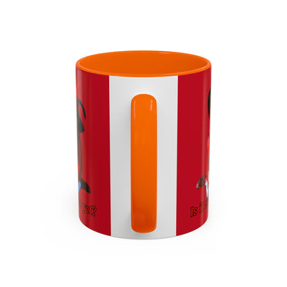 Is it Samhain yet? Red Accent Mug by CreepyCrafts.boo