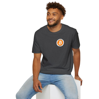 2-sided, Bitcoin (BTC) Decentralized Freedom DKcolors Unisex T-Shirt by cypherpunkgear.com