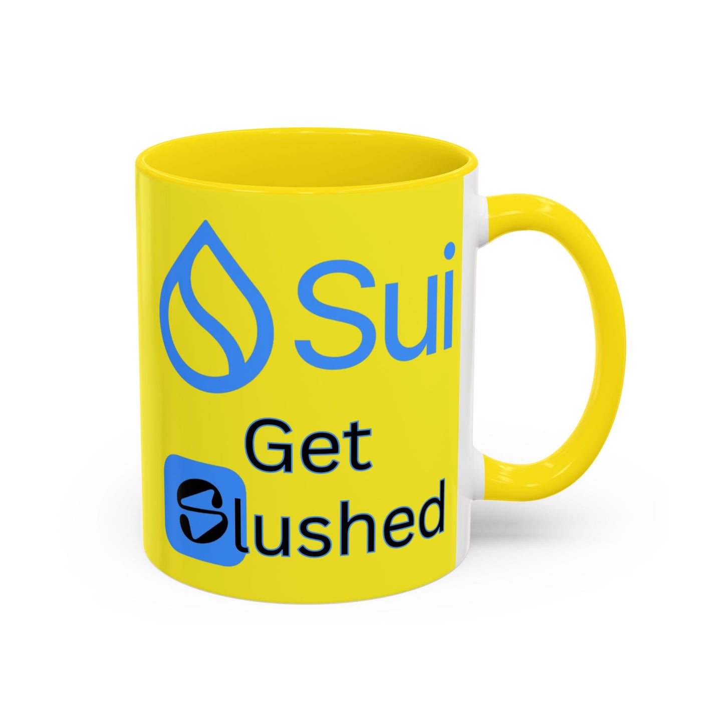Sui: Get Slushed Yellow Accent Mug by cypherpunkgear.com