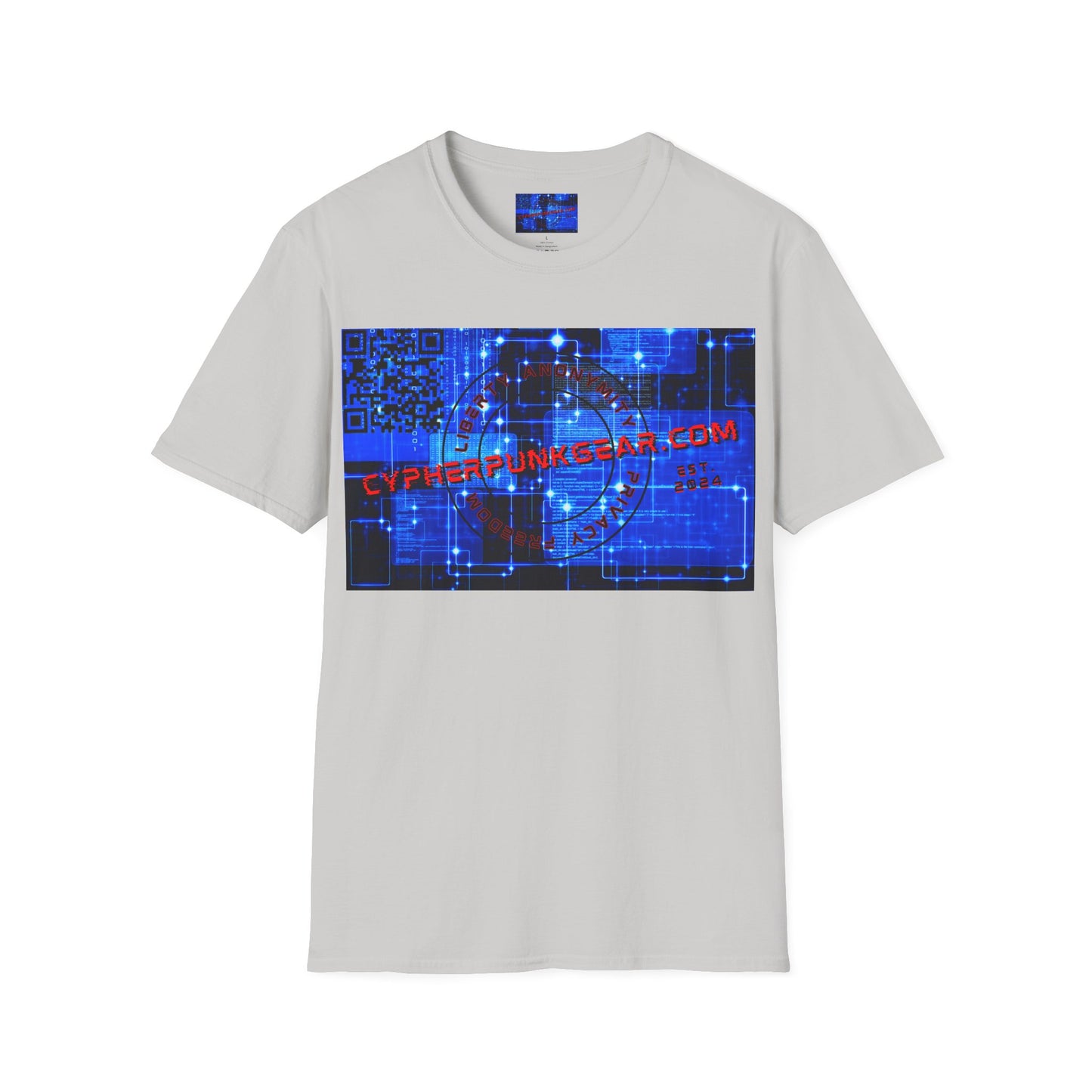 Cypherpunkgear.com logo Light colors Unisex T-Shirt by cypherpunkgear.com
