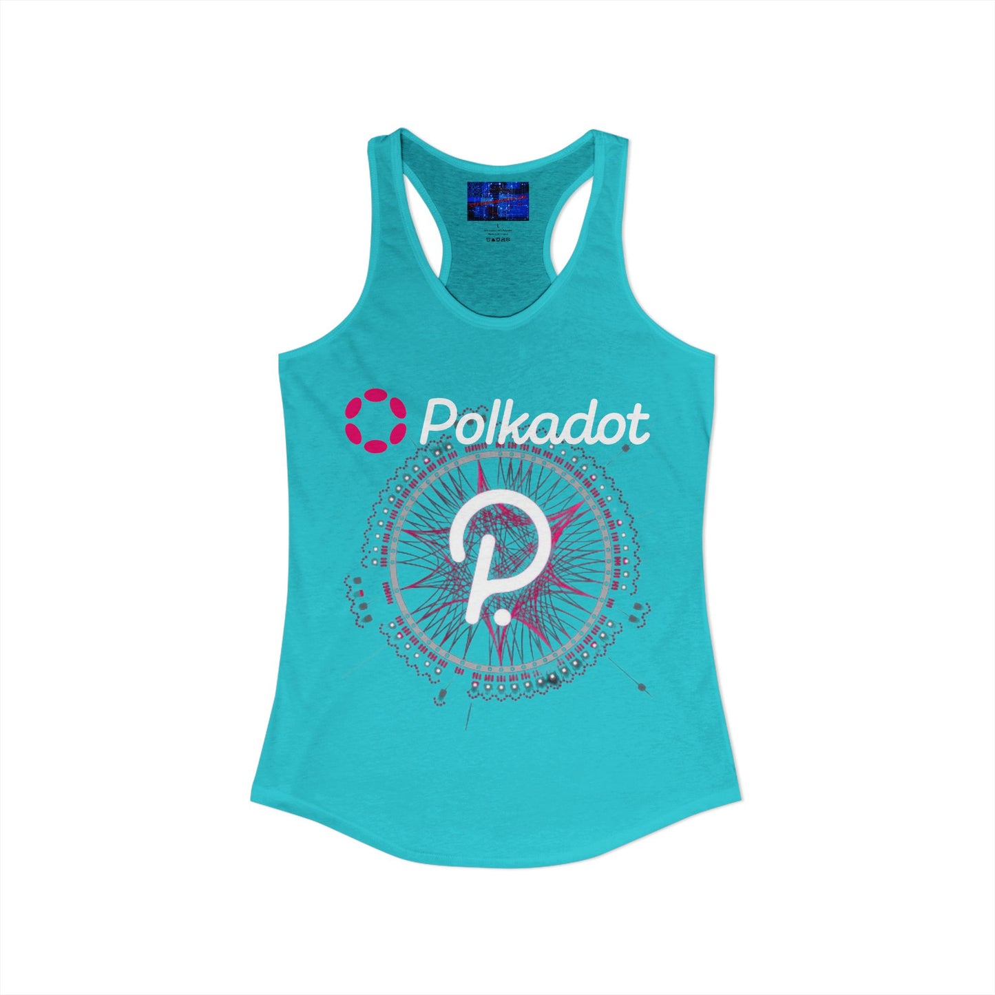 Polkadot (DOT) Women's Racerback Tank Top by cypherpunkgear.com