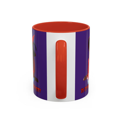 Is it Halloween yet? Purple Accent Mug by CreepyCrafts.boo