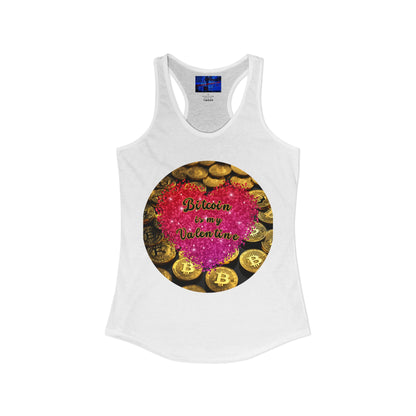 Bitcoin is My Valentine Women's Racerback Tank Top by cypherpunkgear.com