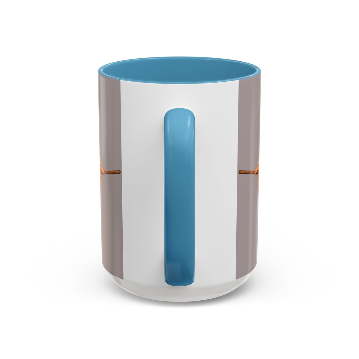 Hazel Hex Grey Accent Mug by CreepyCrafts.boo