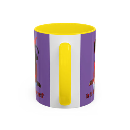 Is it Samhain yet? Light Purple Accent Mug by CreepyCrafts.boo