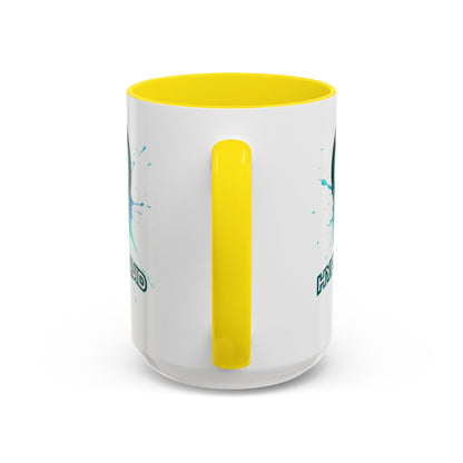 HYPE Drip White Accent Mug by cypherpunkgear.com