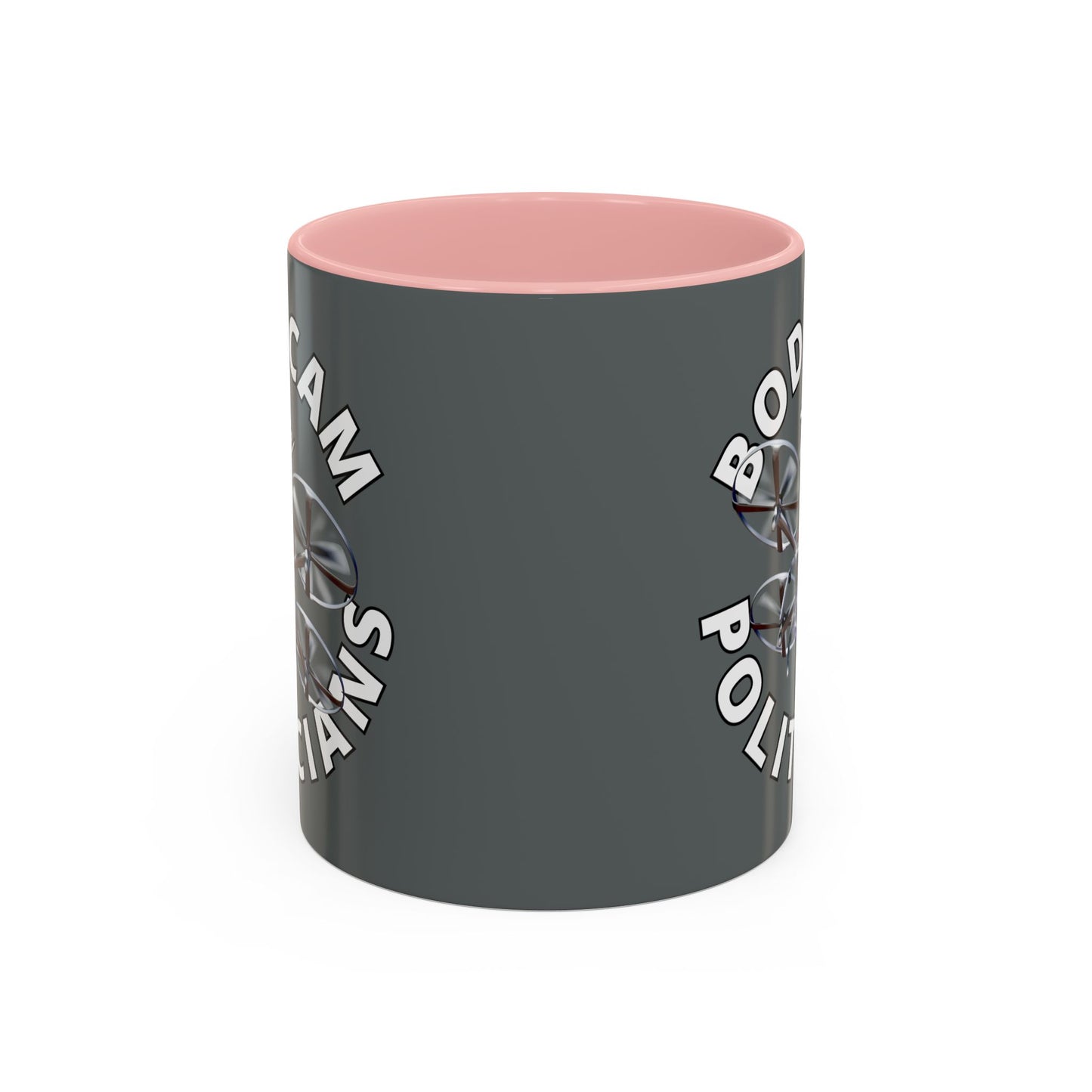 Bodycam the Politicians Drone Grey Accent Mug by cypherpunkgear.com