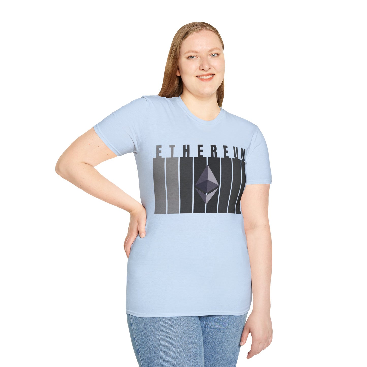 Ethereum (ETH) Light colors Unisex T-Shirt by cypherpunkgear.com