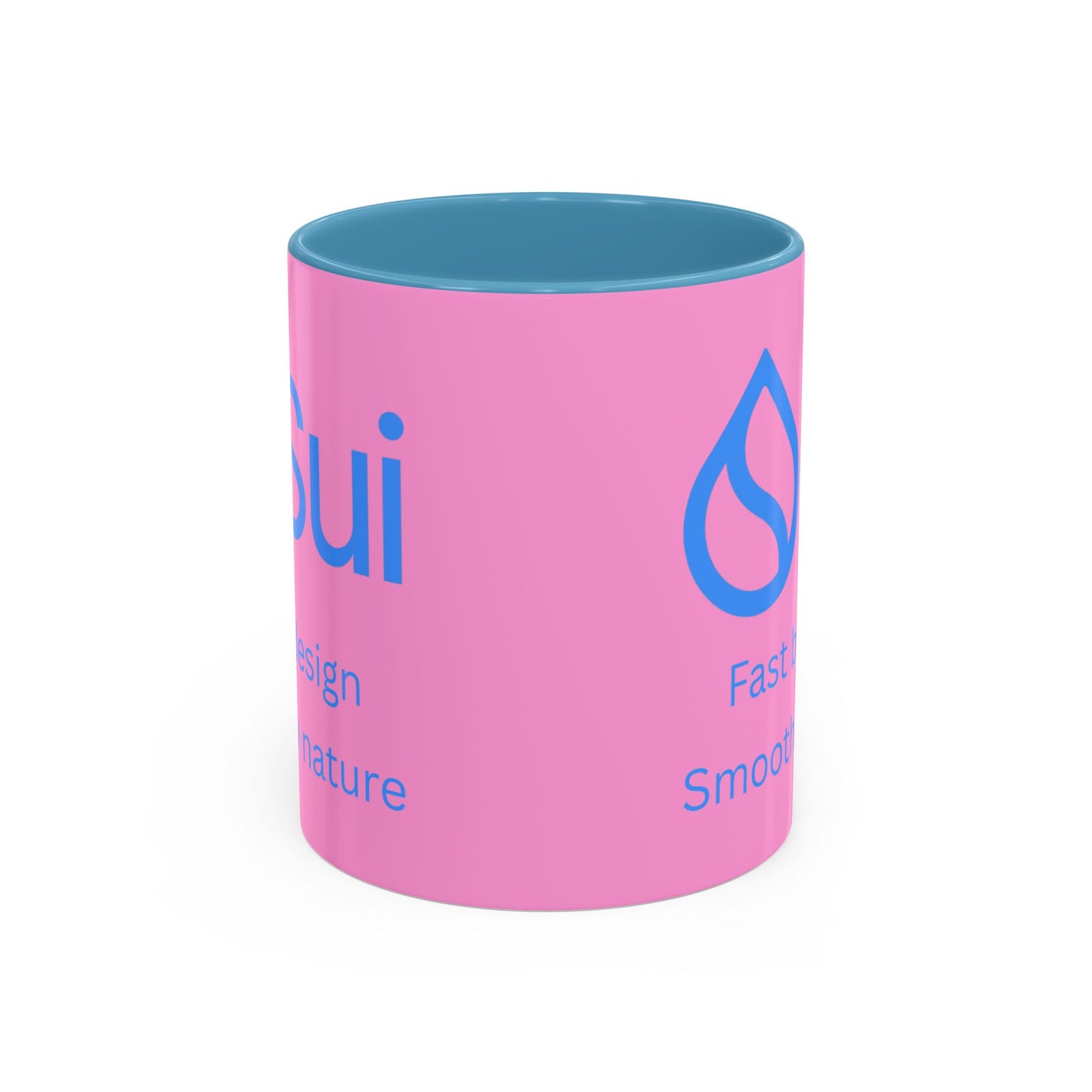 SUI Pink Accent Mug by cypherpunkgear.com