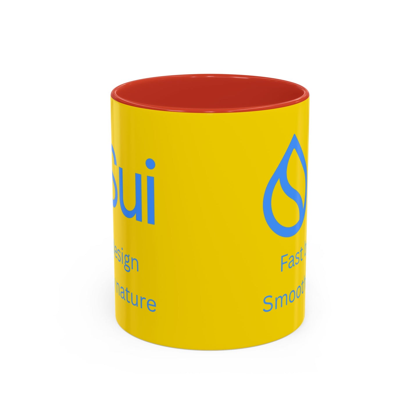 SUI Yellow Accent Mug by cypherpunkgear.com