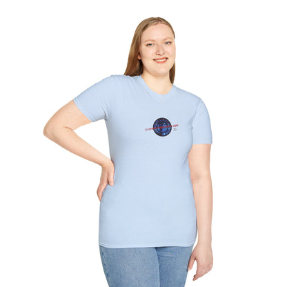 2-sided, cypherpunkgear.com logo Light colors Unisex T-Shirt by cypherpunkgear.com