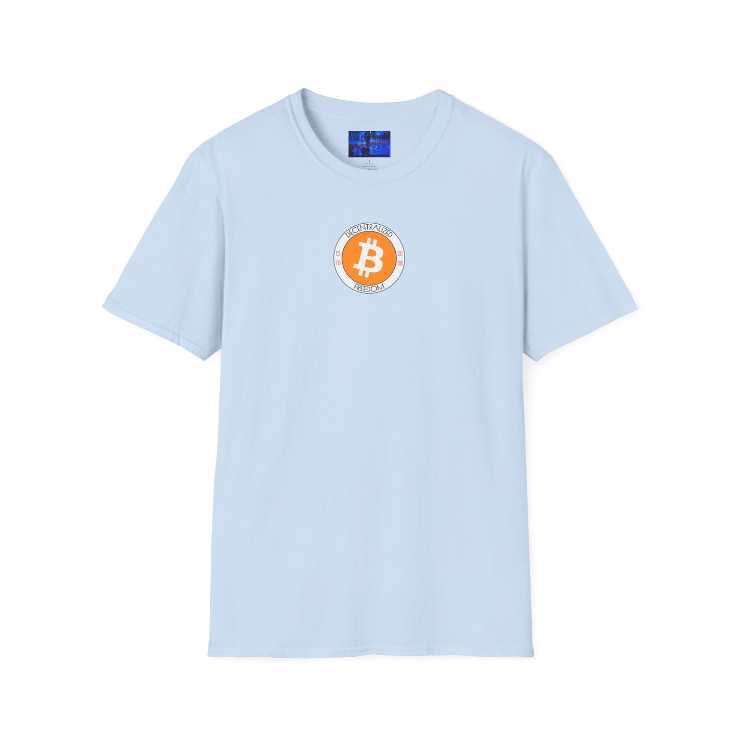 2-sided, Bitcoin, Bitcoin, Bitcoin (BTC) Light colors Unisex T-Shirt by cypherpunkgear.com