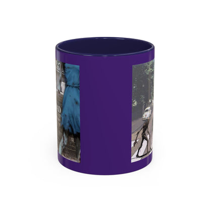 2-sided, Scabby Road Purple Accent Mug by CreepyCrafts.boo