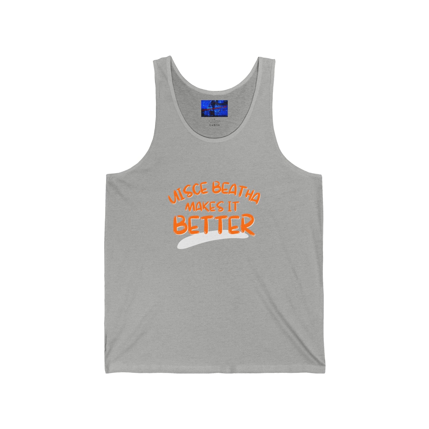 Uisce Beatha makes it better OGfont Unisex Jersey Tank Top by cypherpunkgear