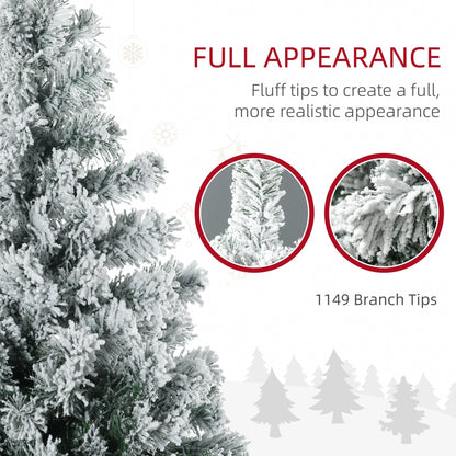 7.5ft Tall Prelit Artificial Christmas Tree