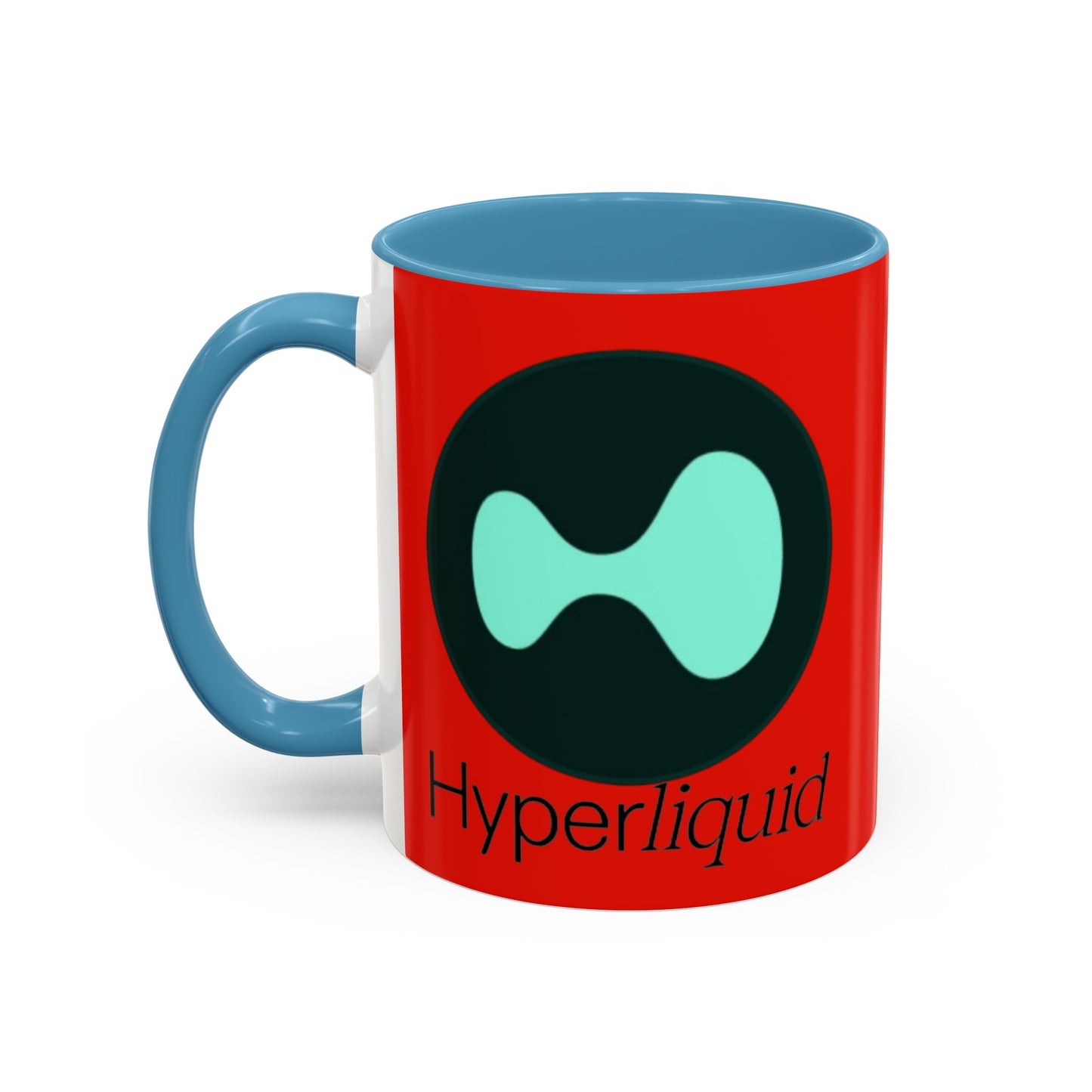 Hyperliquid Black font Red Accent Mug by cypherpunkgear.com