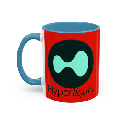 Hyperliquid Black font Red Accent Mug by cypherpunkgear.com