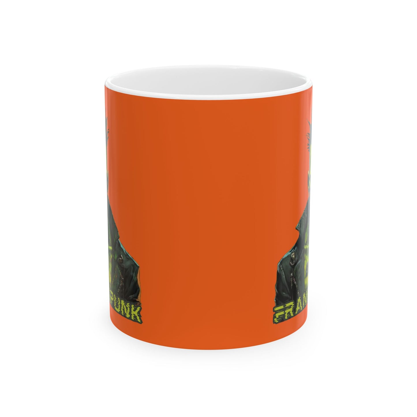 Frankenpunk Orange Mug by cypherpunkgear