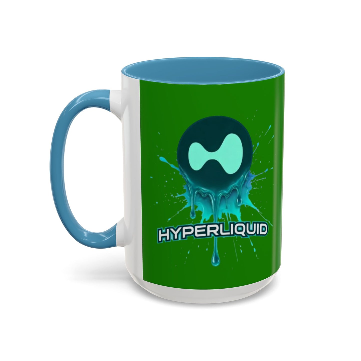 HYPE Drip Green Accent Mug by cypherpunkgear.com