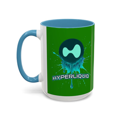 HYPE Drip Green Accent Mug by cypherpunkgear.com