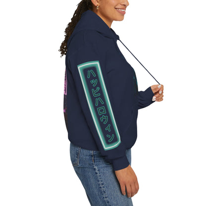 Neon Bride of Frankenstein Hoodie Unisex Hooded Sweatshirt by CreepyCrafts.boo