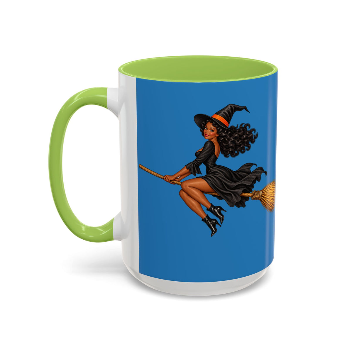 Velvet Vex Blue Accent Mug by CreepyCrafts.boo