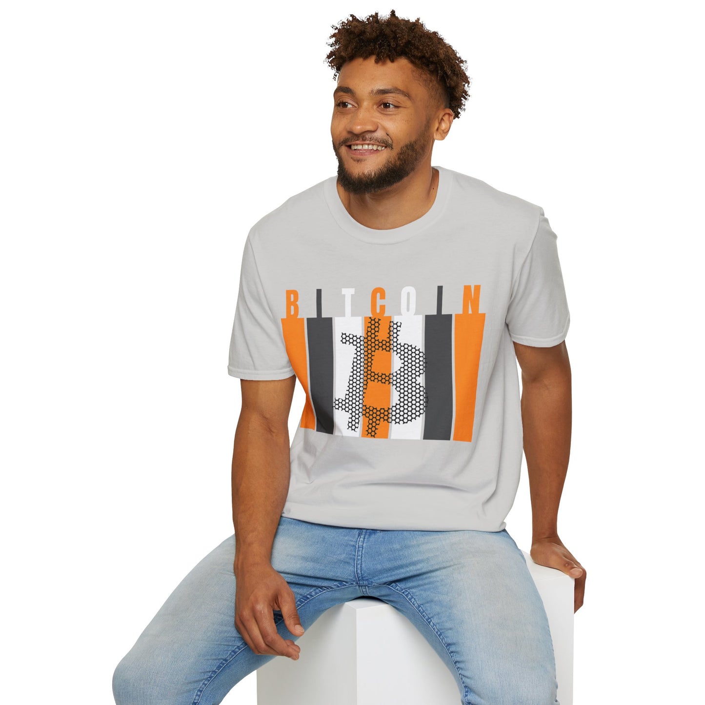 Bitcoin (BTC) LTcolors Unisex T-Shirt by cypherpunkgear