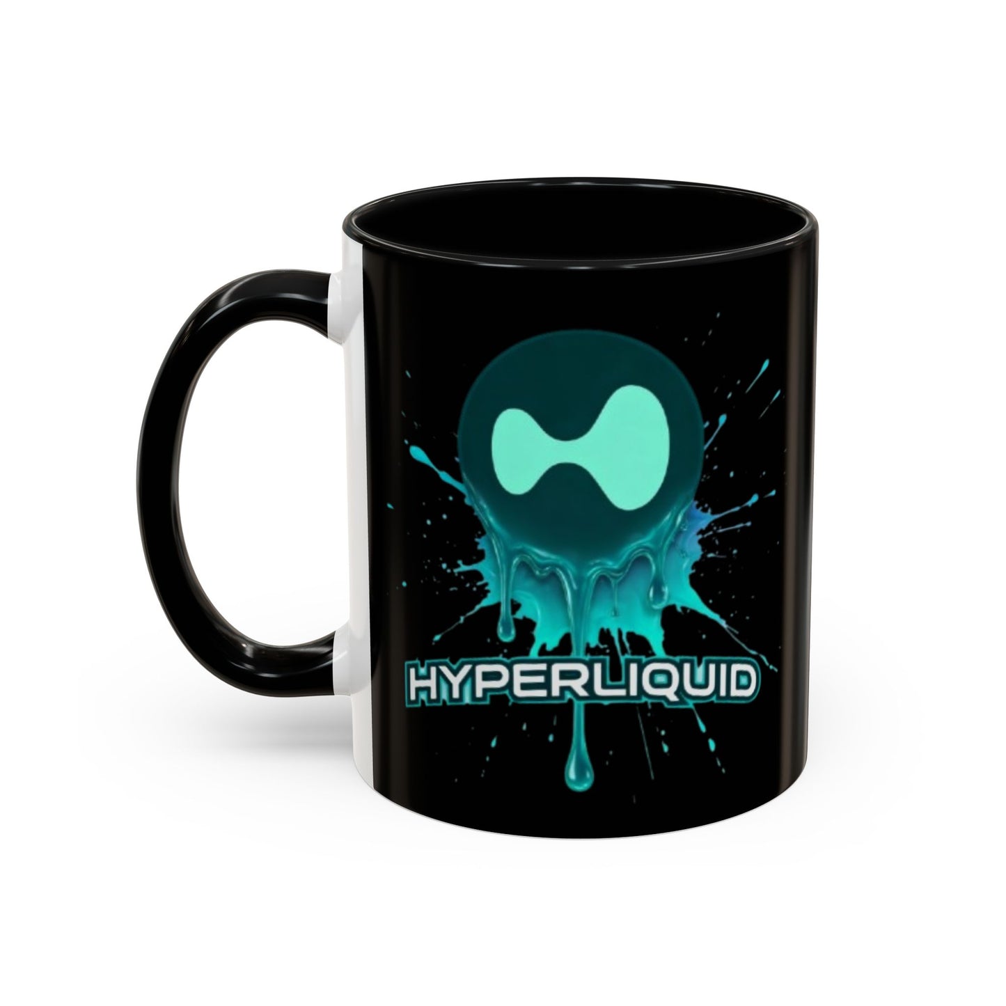 HYPE Drip Black Accent Mug by cypherpunkgear.com