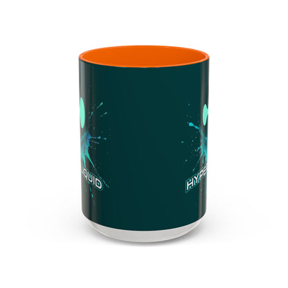 HYPE Drip Dark Hyperliquid Accent Mug by cypherpunkgear.com