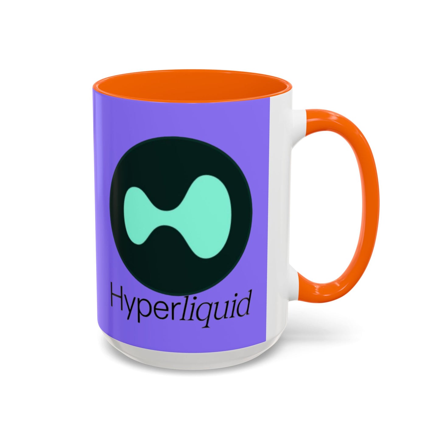 Hyperliquid Black font Light Purple Accent Mug by cypherpunkgear.com