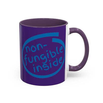 Non-Fungible Inside Purple Accent Mug by cypherpunkgear.com
